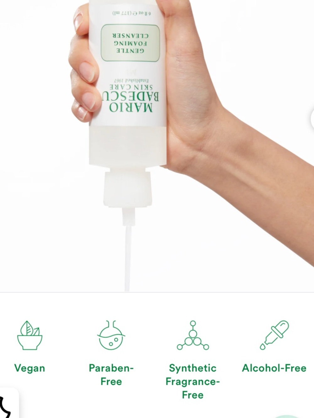 ⚠️ 5/25: Mario Badescu Gentle Foaming Cleanser - 1fl oz